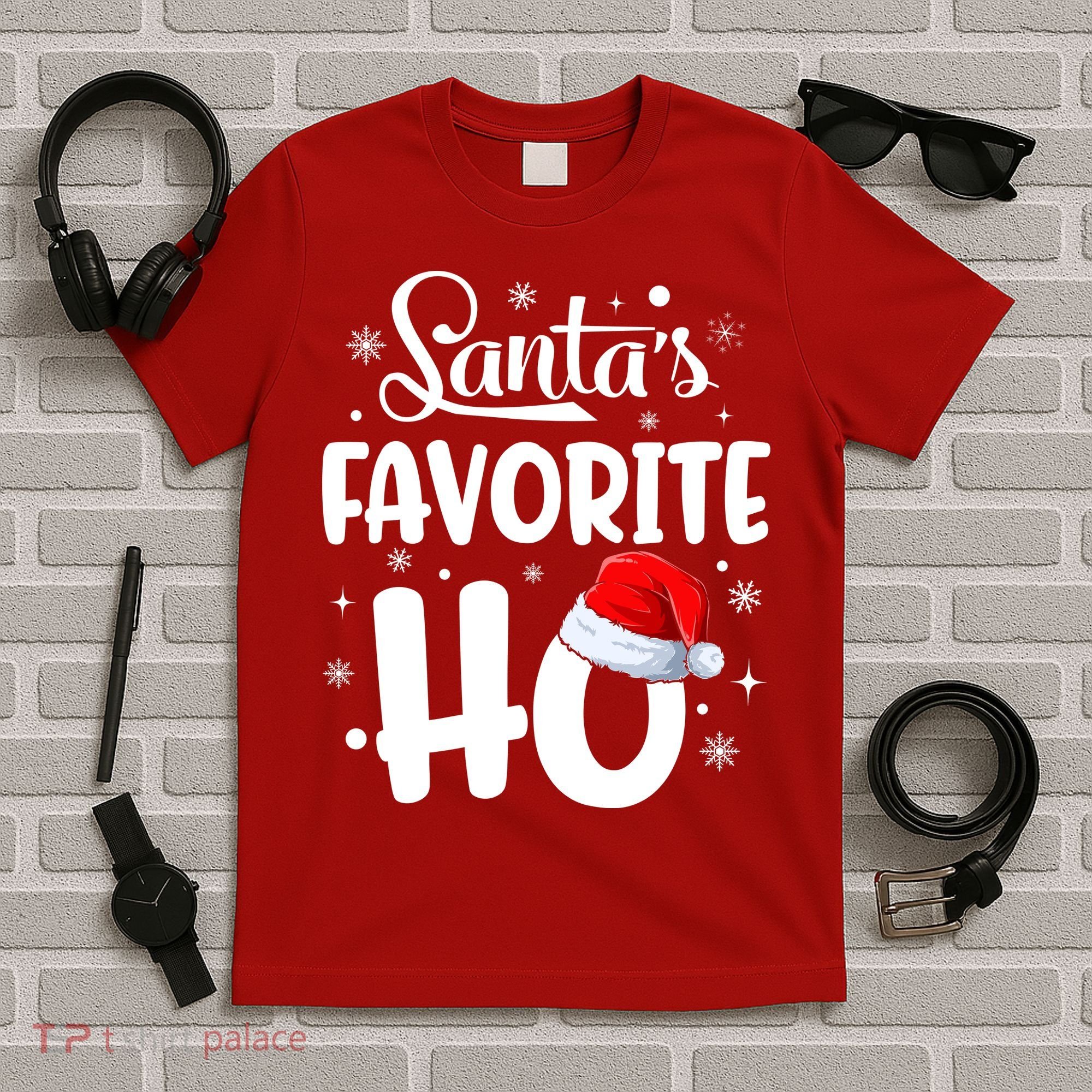 SantaS Favorite Ho Funny Merry Christmas Xmas Family Matching Pjs T-Shirt