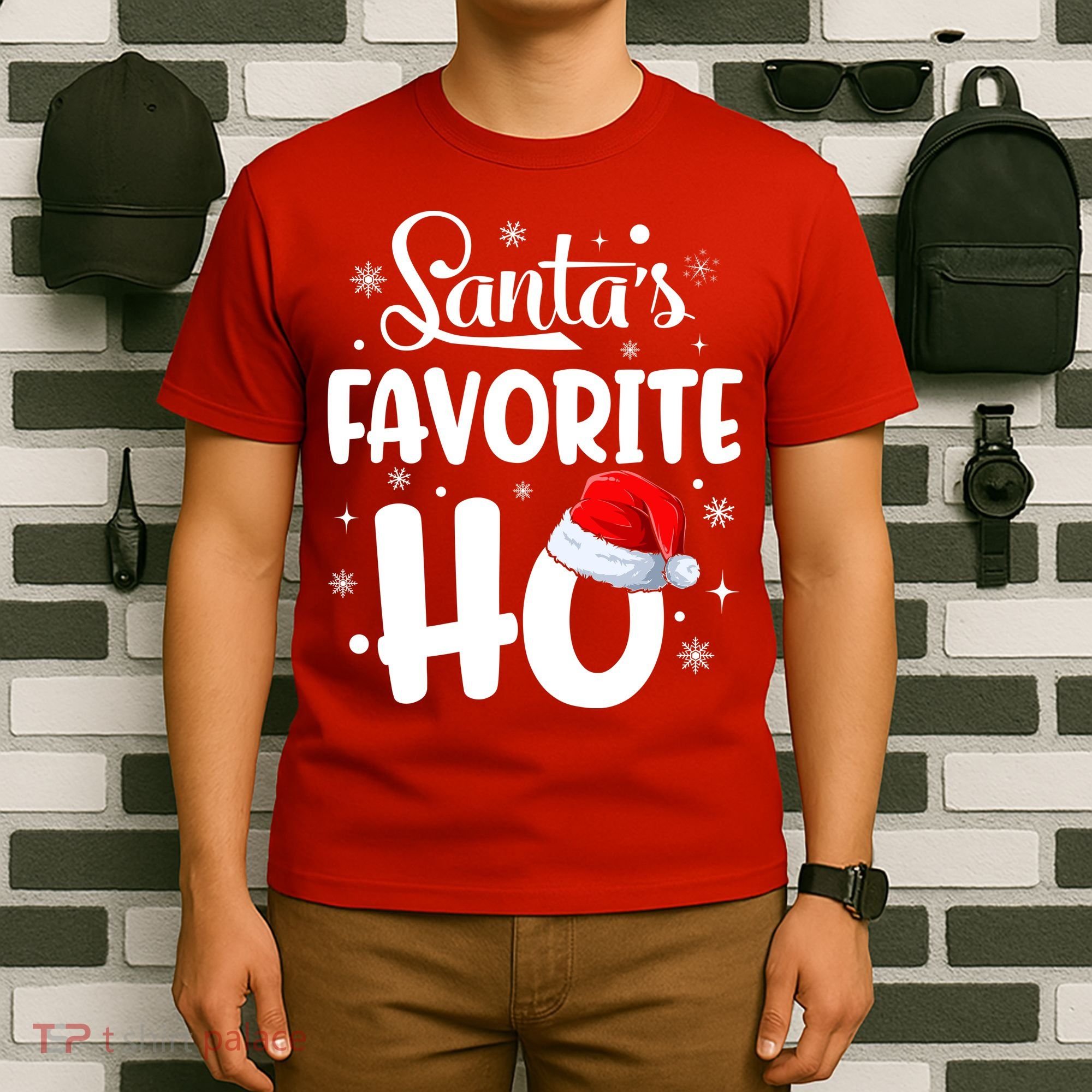 SantaS Favorite Ho Funny Merry Christmas Xmas Family Matching Pjs T-Shirt