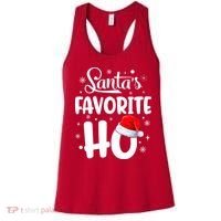 SantaS Favorite Ho Funny Merry Christmas Xmas Family Matching Pjs Women's Tank Top thumb 0