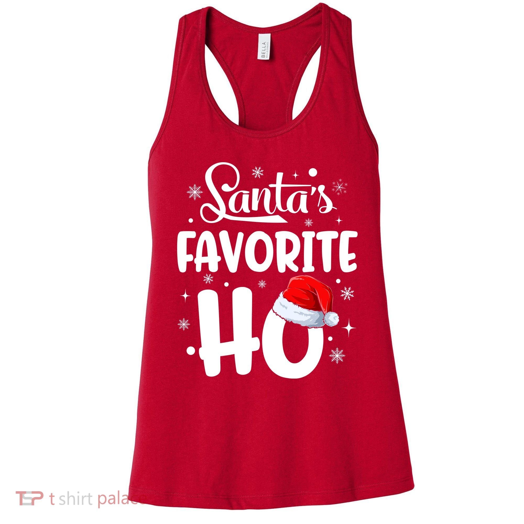SantaS Favorite Ho Funny Merry Christmas Xmas Family Matching Pjs Women's Tank Top