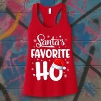 SantaS Favorite Ho Funny Merry Christmas Xmas Family Matching Pjs Women's Tank Top thumb 3