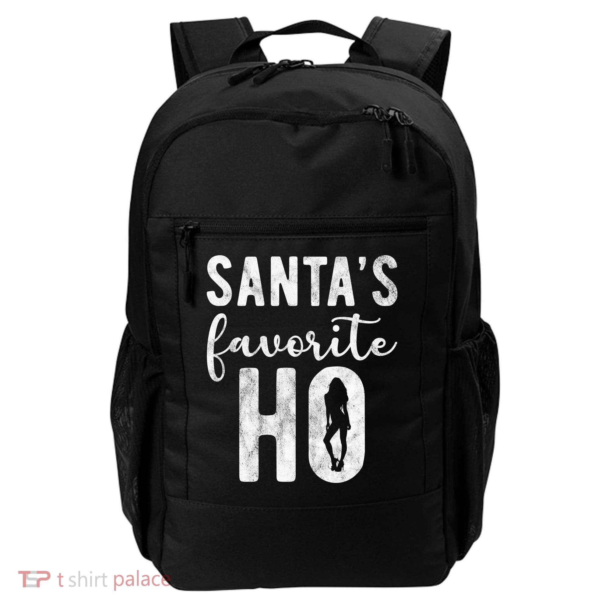 SantaS Favorite Ho Funny Xmas Christmas Backpack