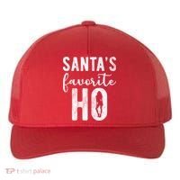 SantaS Favorite Ho Funny Xmas Christmas Yupoong Adult 5-Panel Trucker Hat thumb 0