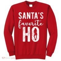 SantaS Favorite Ho Funny Xmas Christmas Sweatshirt thumb 0