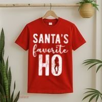 SantaS Favorite Ho Funny Xmas Christmas T-Shirt thumb 2