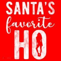 SantaS Favorite Ho Funny Xmas Christmas Ornament thumb 1