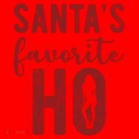 SantaS Favorite Ho Funny Xmas Christmas Santa Hat thumb 1