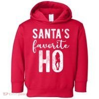 SantaS Favorite Ho Funny Xmas Christmas Toddler Hoodie thumb 0