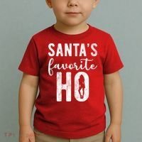 SantaS Favorite Ho Funny Xmas Christmas Toddler T-Shirt thumb 2