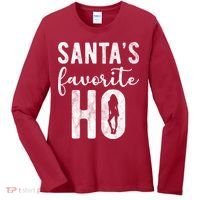 SantaS Favorite Ho Funny Xmas Christmas Women's Long Sleeve Shirt thumb 0