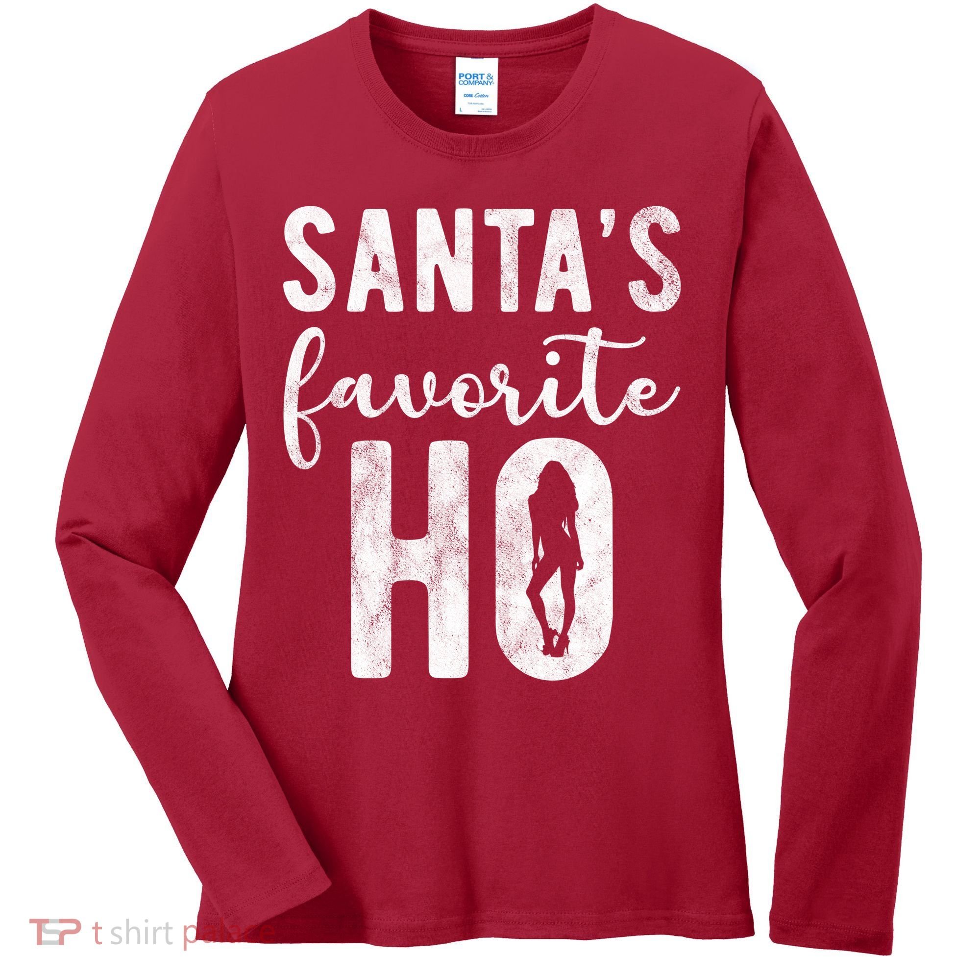 SantaS Favorite Ho Funny Xmas Christmas Women's Long Sleeve Shirt