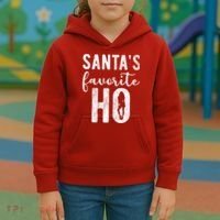 SantaS Favorite Ho Funny Xmas Christmas Kids Hoodie thumb 3
