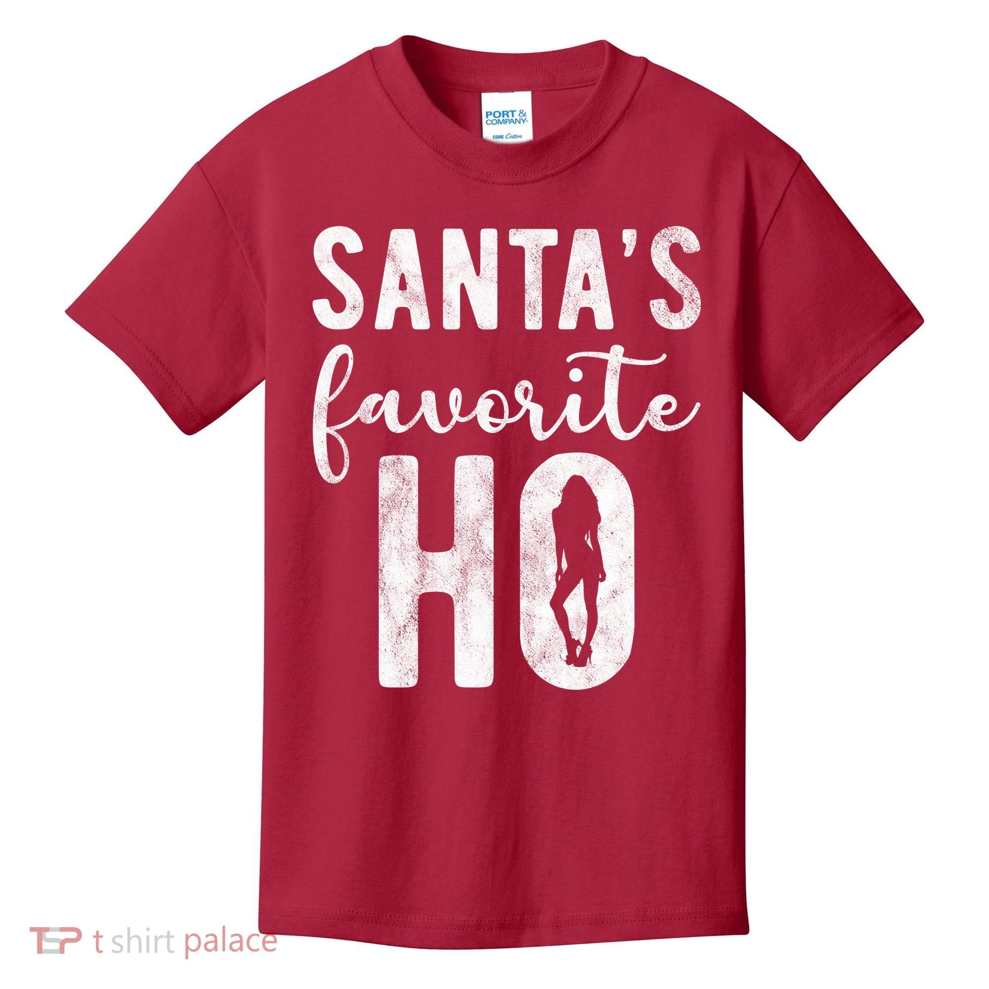 SantaS Favorite Ho Funny Xmas Christmas Kids T-Shirt