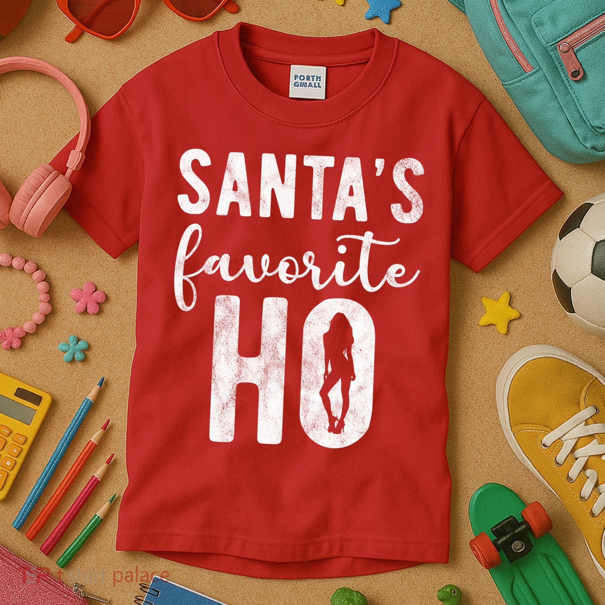SantaS Favorite Ho Funny Xmas Christmas Kids T-Shirt