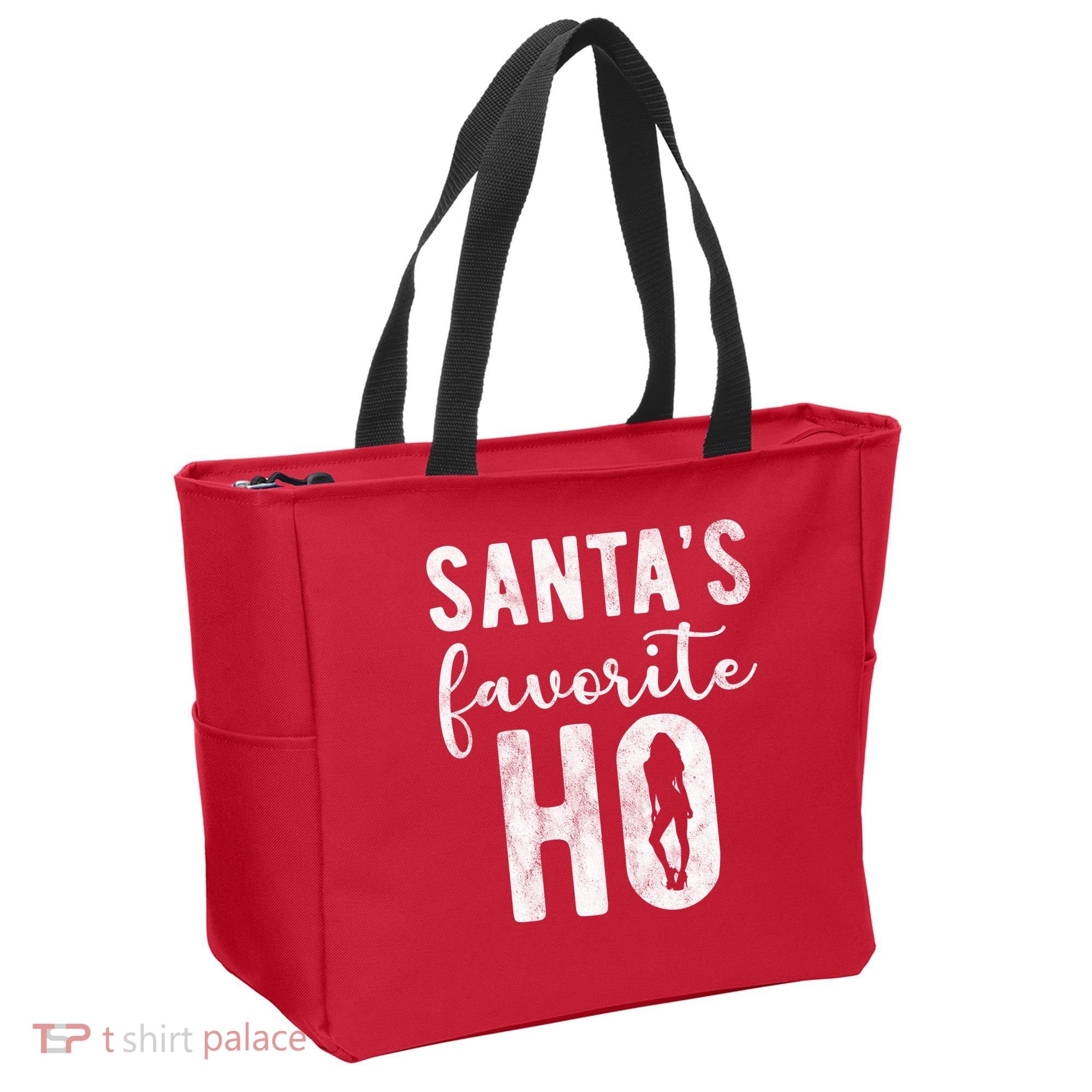 SantaS Favorite Ho Funny Xmas Christmas Tote Bag