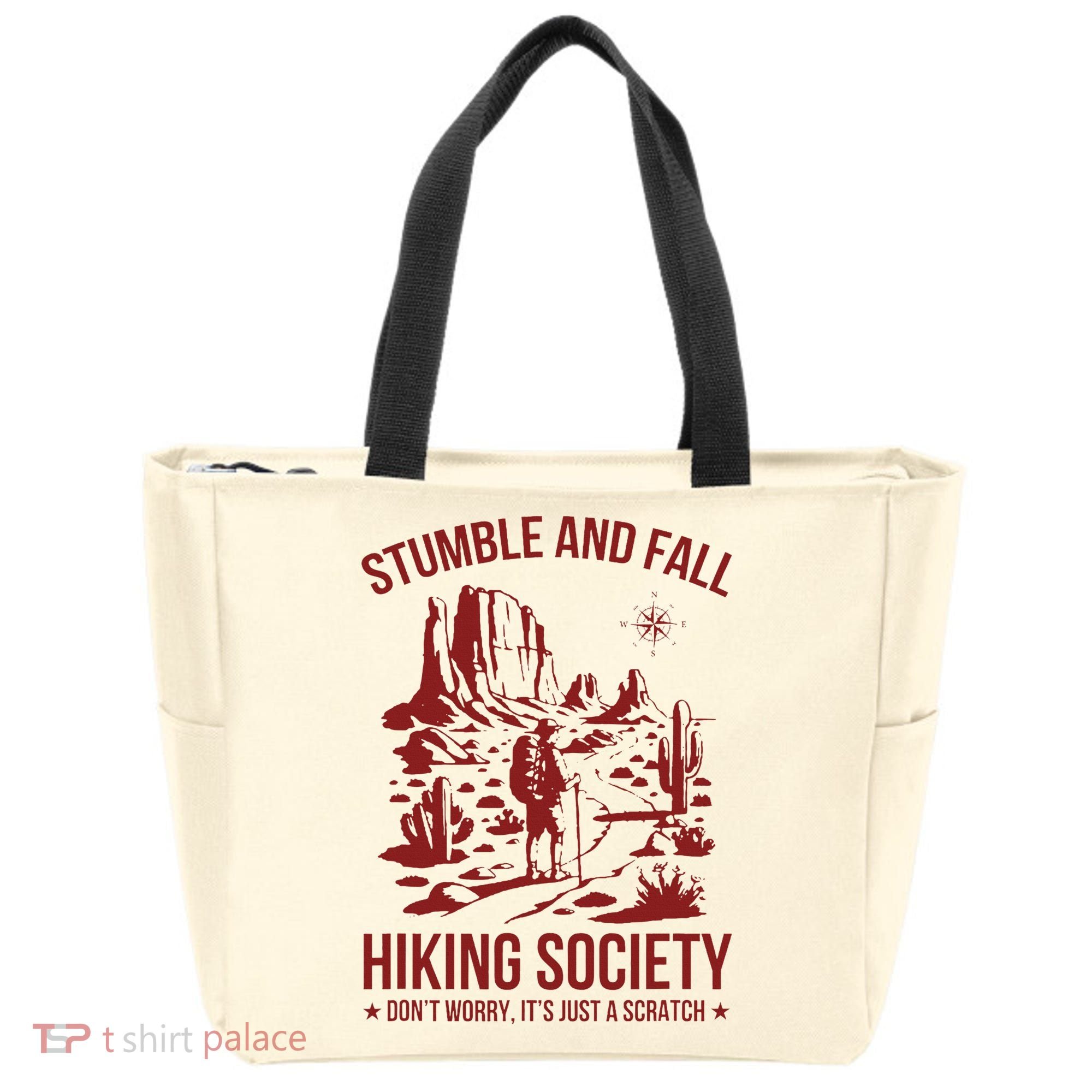 Stumble & Fall Hiking Society DonT Worry ItS A Scratch Tote Bag