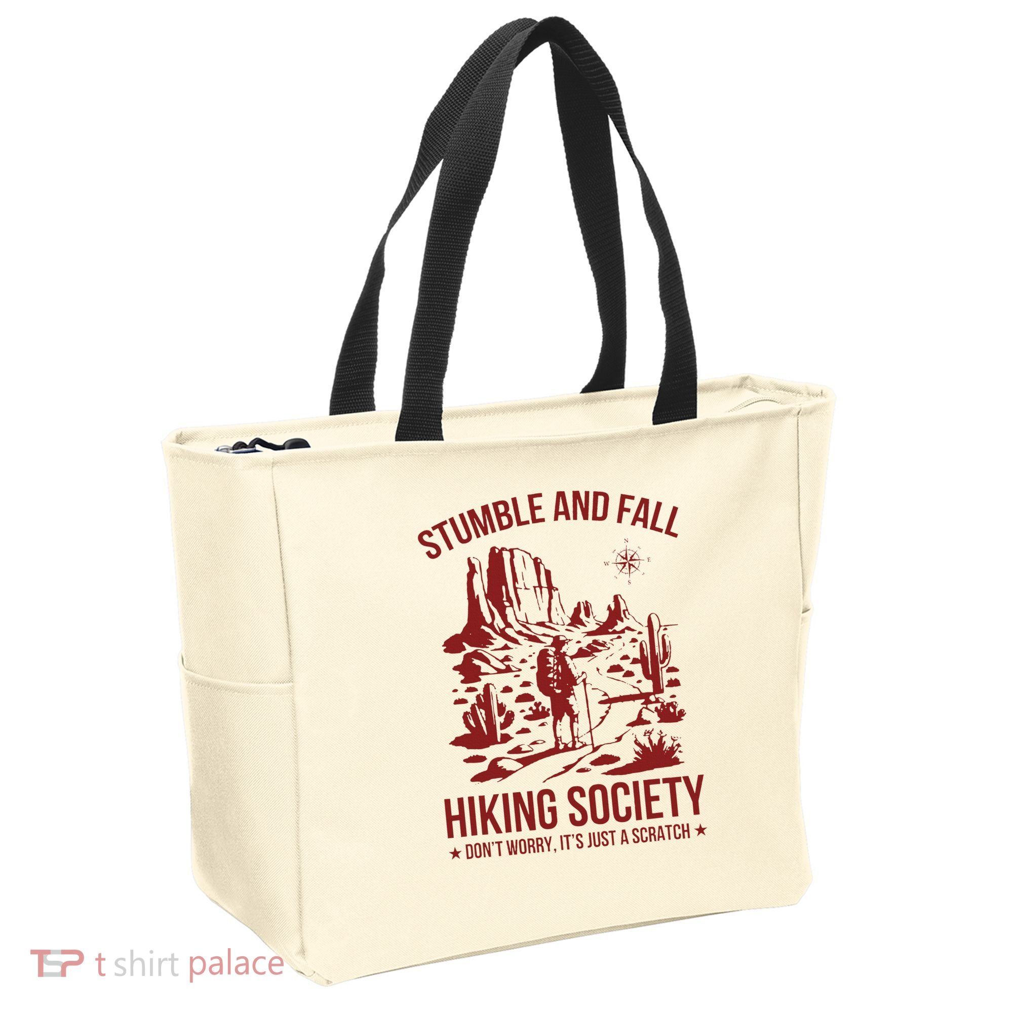 Stumble & Fall Hiking Society DonT Worry ItS A Scratch Tote Bag