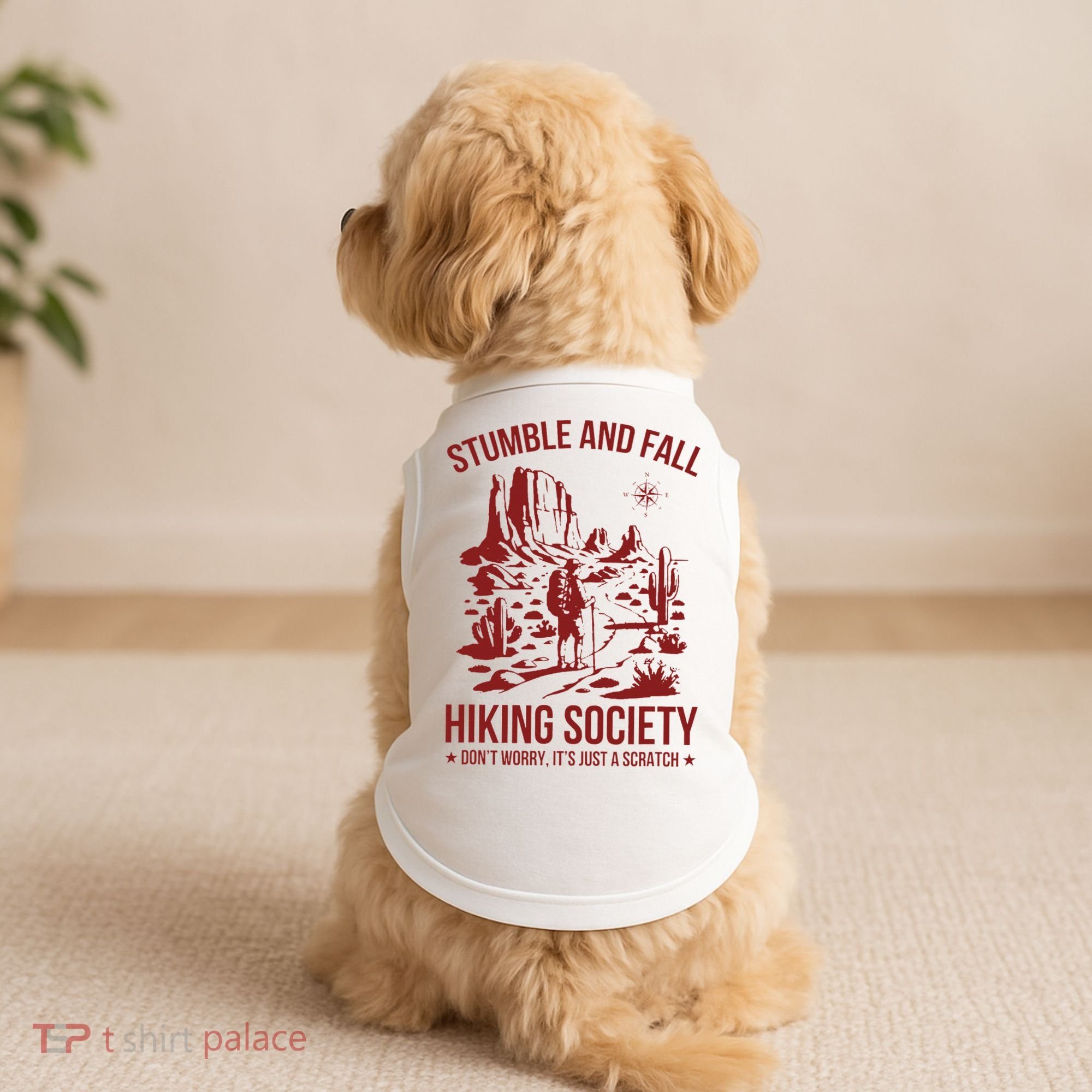 Stumble & Fall Hiking Society DonT Worry ItS A Scratch Doggie Tank