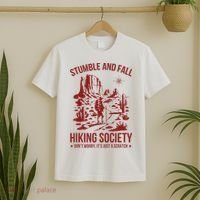 Stumble & Fall Hiking Society DonT Worry ItS A Scratch T-Shirt thumb 2