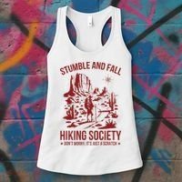 Stumble & Fall Hiking Society DonT Worry ItS A Scratch Women's Tank Top thumb 3