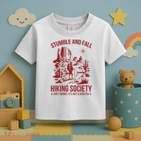 Stumble & Fall Hiking Society DonT Worry ItS A Scratch Toddler T-Shirt thumb 3