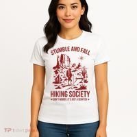 Stumble & Fall Hiking Society DonT Worry ItS A Scratch Women's T-Shirt thumb 4