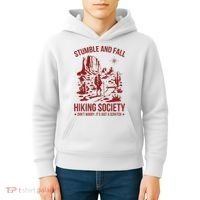 Stumble & Fall Hiking Society DonT Worry ItS A Scratch Kids Hoodie thumb 4