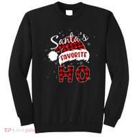 Santas Favorite Ho Christmas Red Plaid Buffalo Pajama Sweatshirt thumb 0