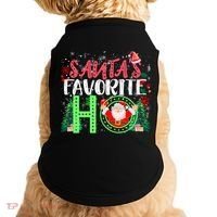 SantaS Favorite Ho Gift Christmas Gift Funny Cute Gift Doggie Tank thumb 0