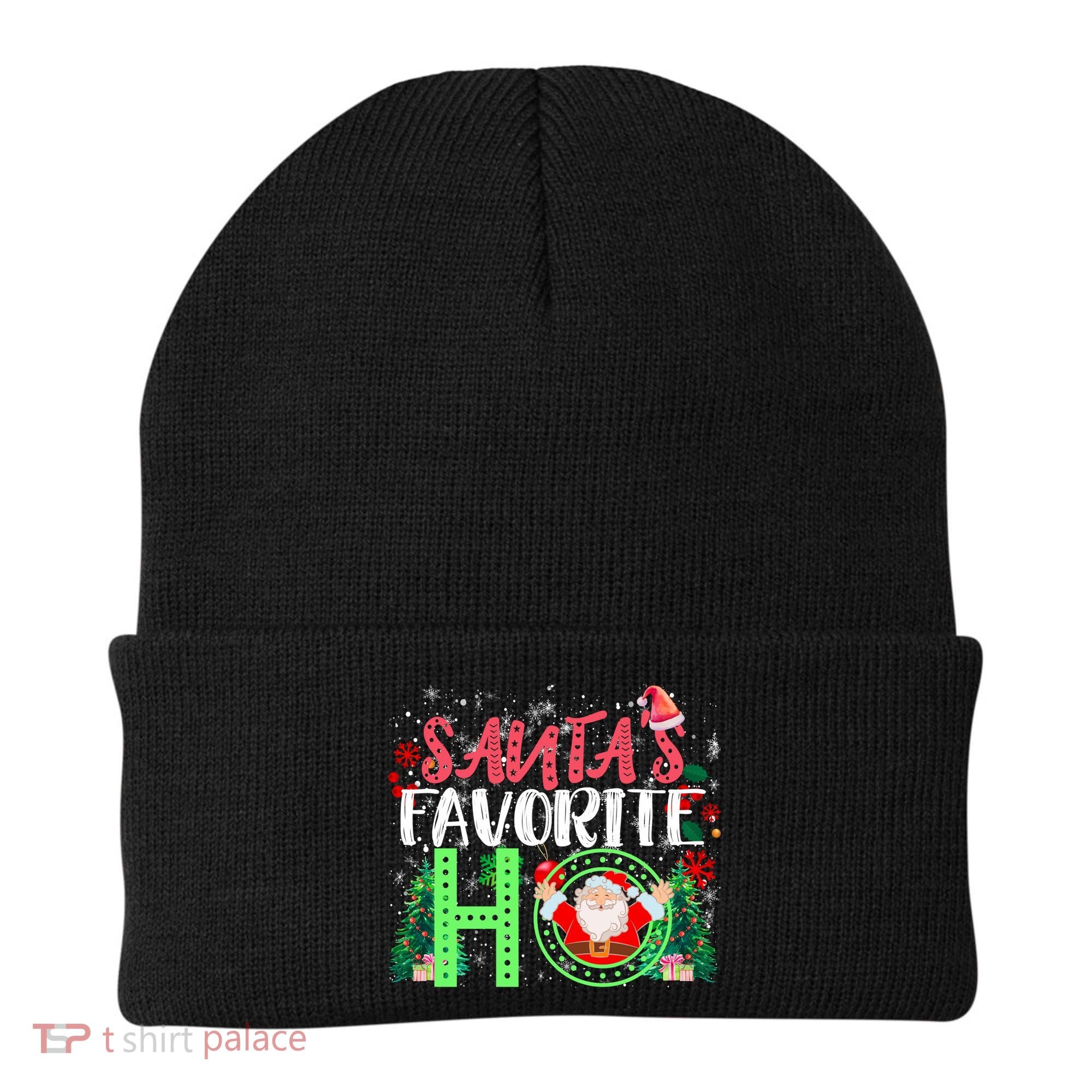 SantaS Favorite Ho Gift Christmas Gift Funny Cute Gift Beanie