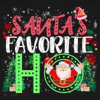 SantaS Favorite Ho Gift Christmas Gift Funny Cute Gift Women's Hoodie thumb 2