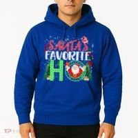 SantaS Favorite Ho Gift Christmas Gift Funny Cute Gift Hoodie thumb 2