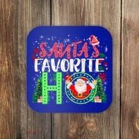 SantaS Favorite Ho Gift Christmas Gift Funny Cute Gift Coaster thumb 0