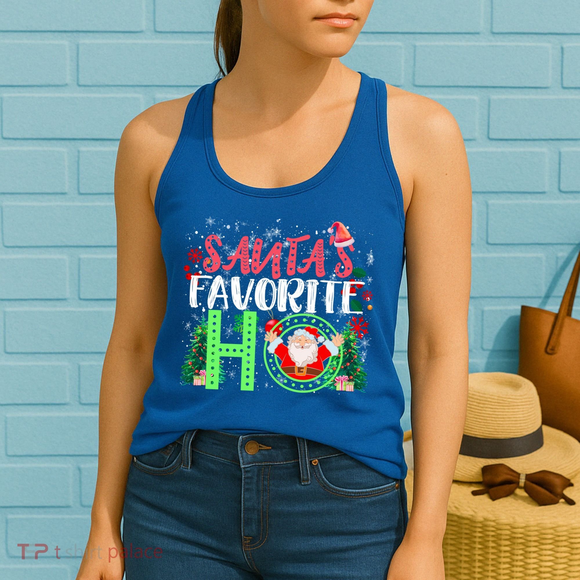 SantaS Favorite Ho Gift Christmas Gift Funny Cute Gift Women's Tank Top