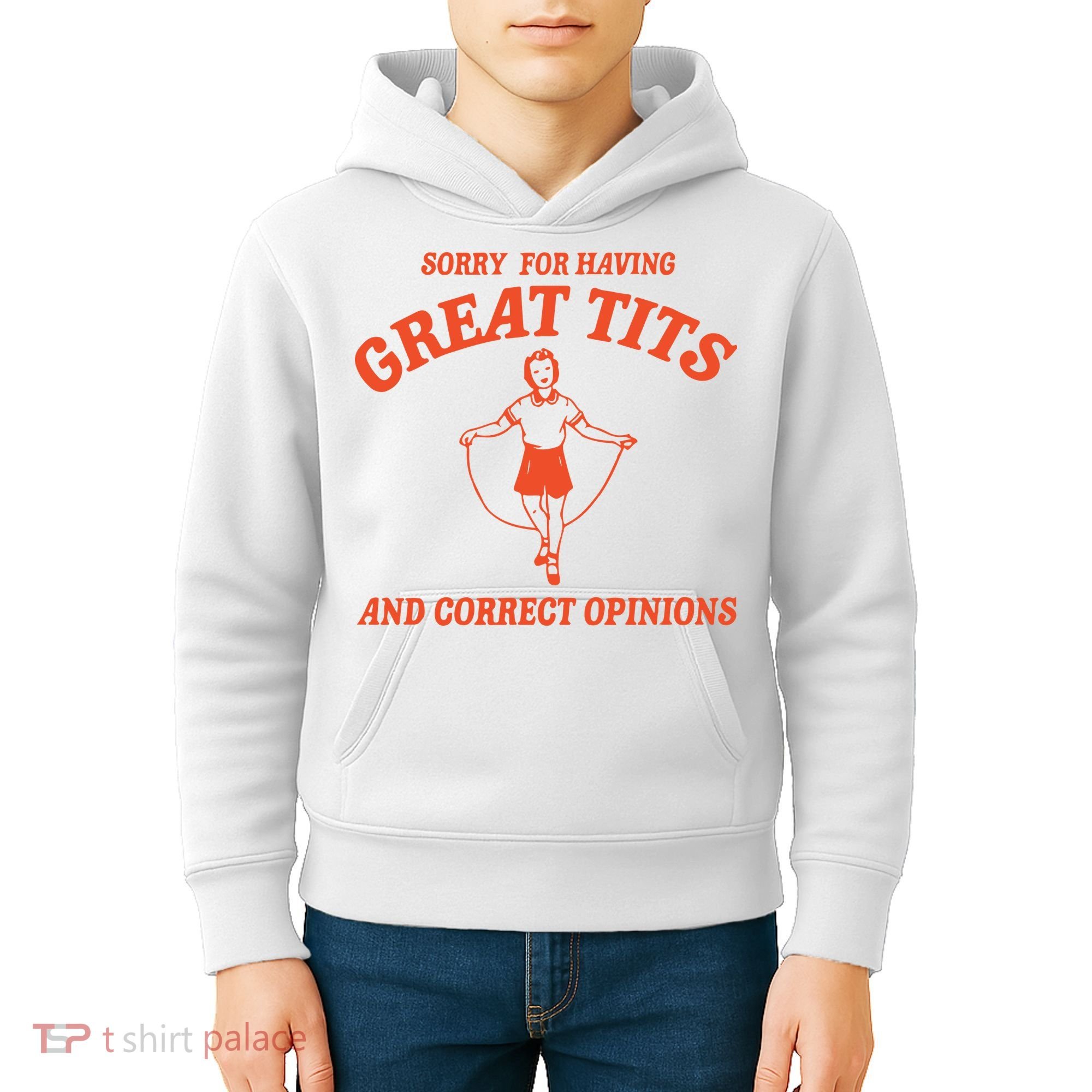 Sorry For Having Great Tits Funny Feminism Kids Hoodie