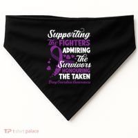 Support Fighters Honouring Taken Drug Overdose Awareness USA-Made Doggie Bandana thumb 0