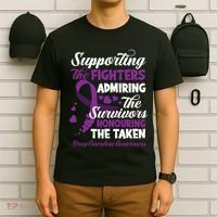 Support Fighters Honouring Taken Drug Overdose Awareness T-Shirt thumb 6