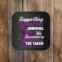 Support Fighters Honouring Taken Drug Overdose Awareness Coaster thumb 0