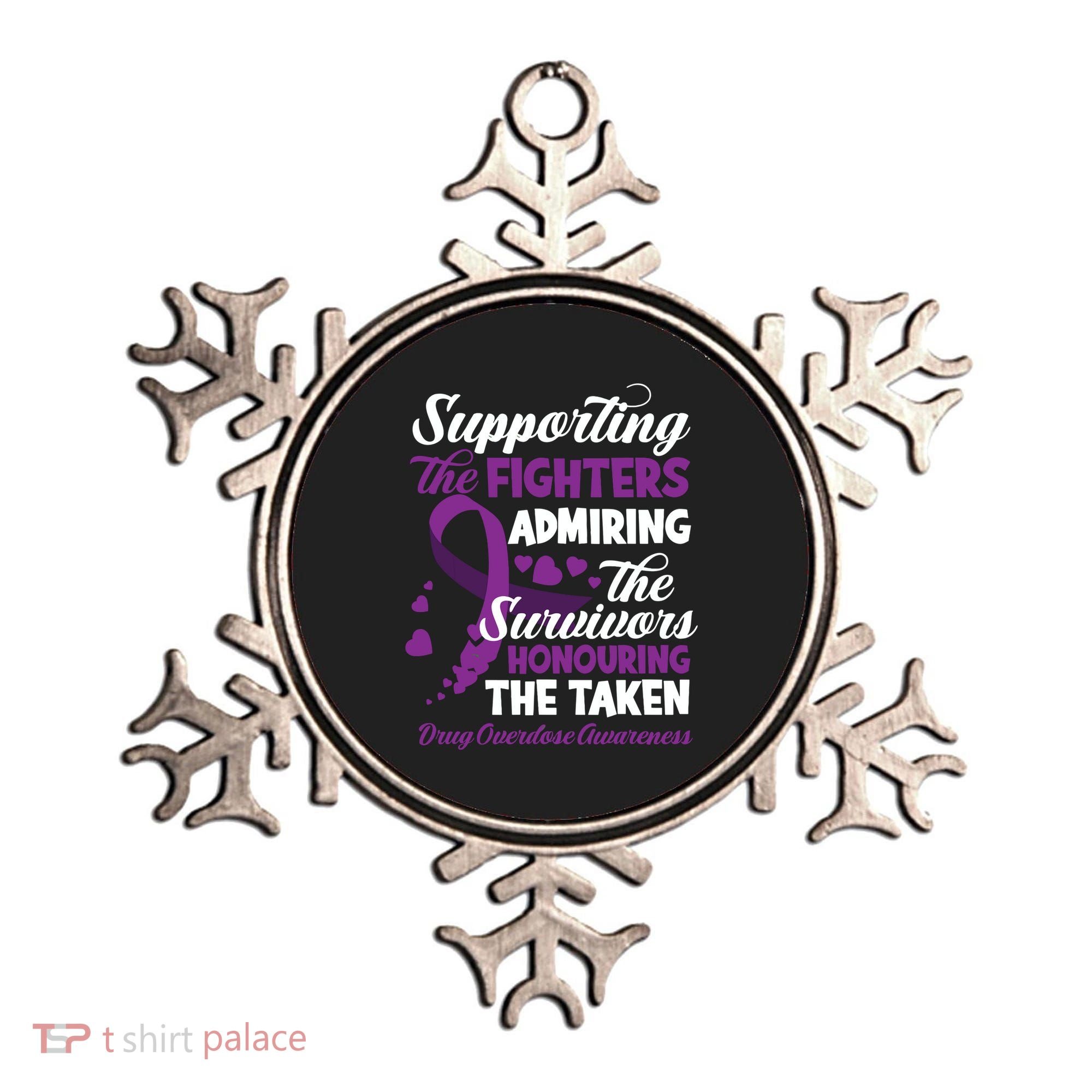 Support Fighters Honouring Taken Drug Overdose Awareness Ornament
