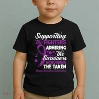 Support Fighters Honouring Taken Drug Overdose Awareness Toddler T-Shirt thumb 2