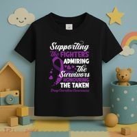Support Fighters Honouring Taken Drug Overdose Awareness Toddler T-Shirt thumb 3