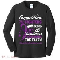 Support Fighters Honouring Taken Drug Overdose Awareness Kids Long Sleeve Shirt thumb 0
