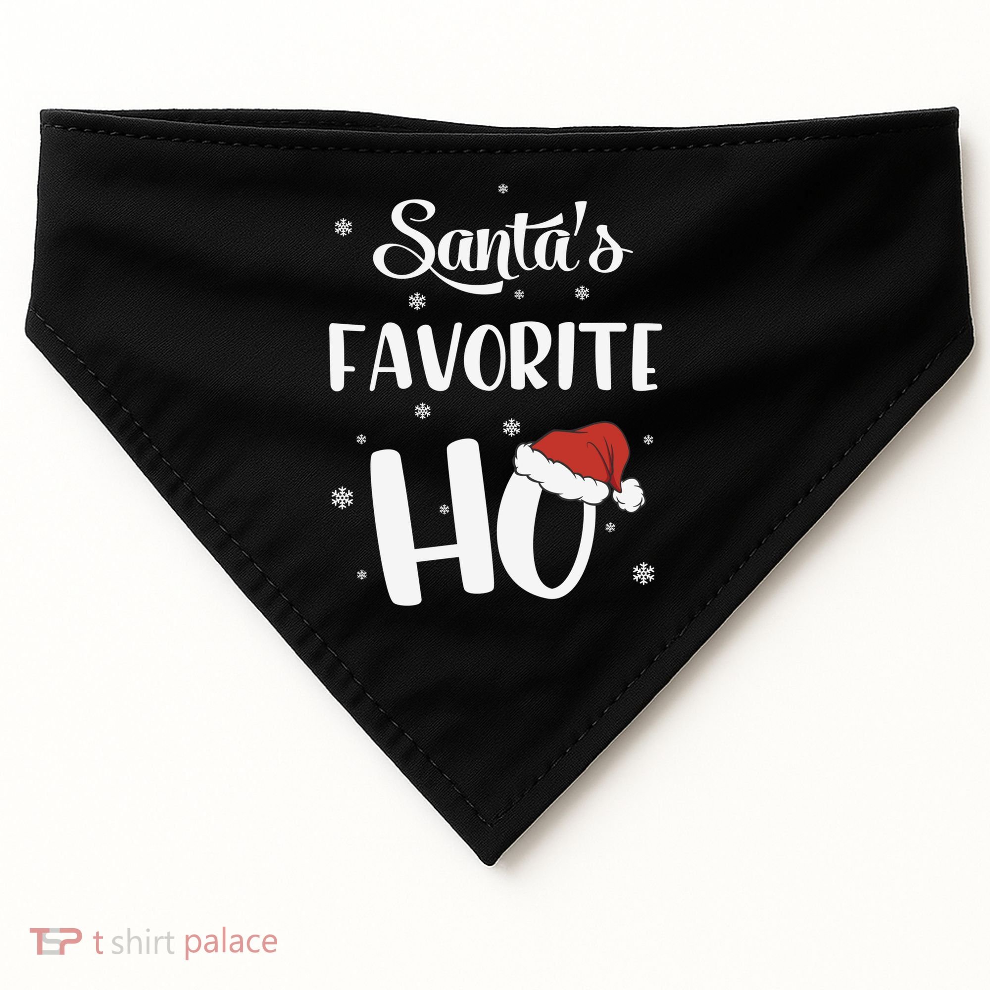 Santas Favorite Ho Funny Christmas Meaningful Gift USA-Made Doggie Bandana