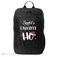 Santas Favorite Ho Funny Christmas Meaningful Gift City Backpack thumb 0