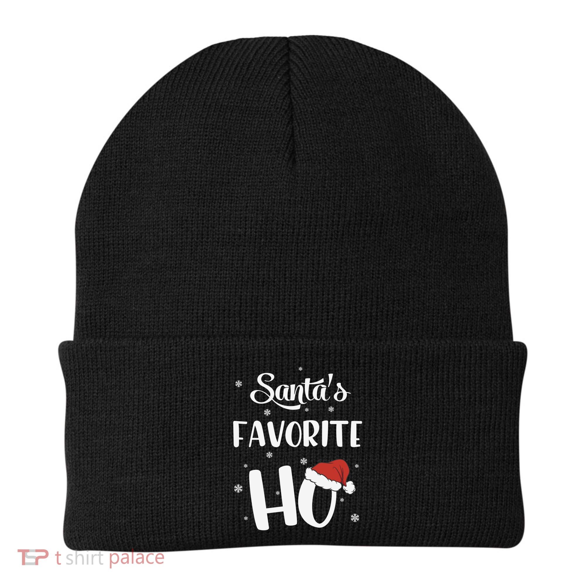 Santas Favorite Ho Funny Christmas Meaningful Gift Beanie