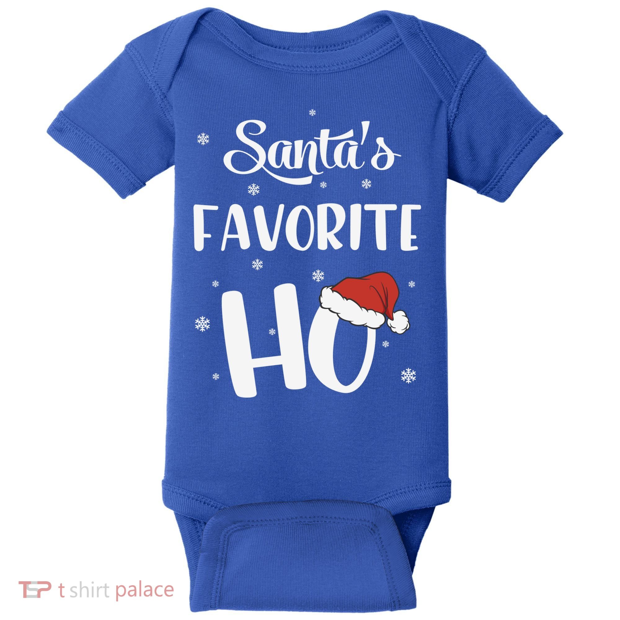 Santas Favorite Ho Funny Christmas Meaningful Gift Baby Bodysuit