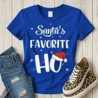 Santas Favorite Ho Funny Christmas Meaningful Gift Women's T-Shirt thumb 3
