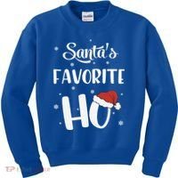Santas Favorite Ho Funny Christmas Meaningful Gift Kids Sweatshirt thumb 0