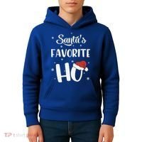 Santas Favorite Ho Funny Christmas Meaningful Gift Kids Hoodie thumb 4