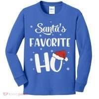 Santas Favorite Ho Funny Christmas Meaningful Gift Kids Long Sleeve Shirt thumb 0